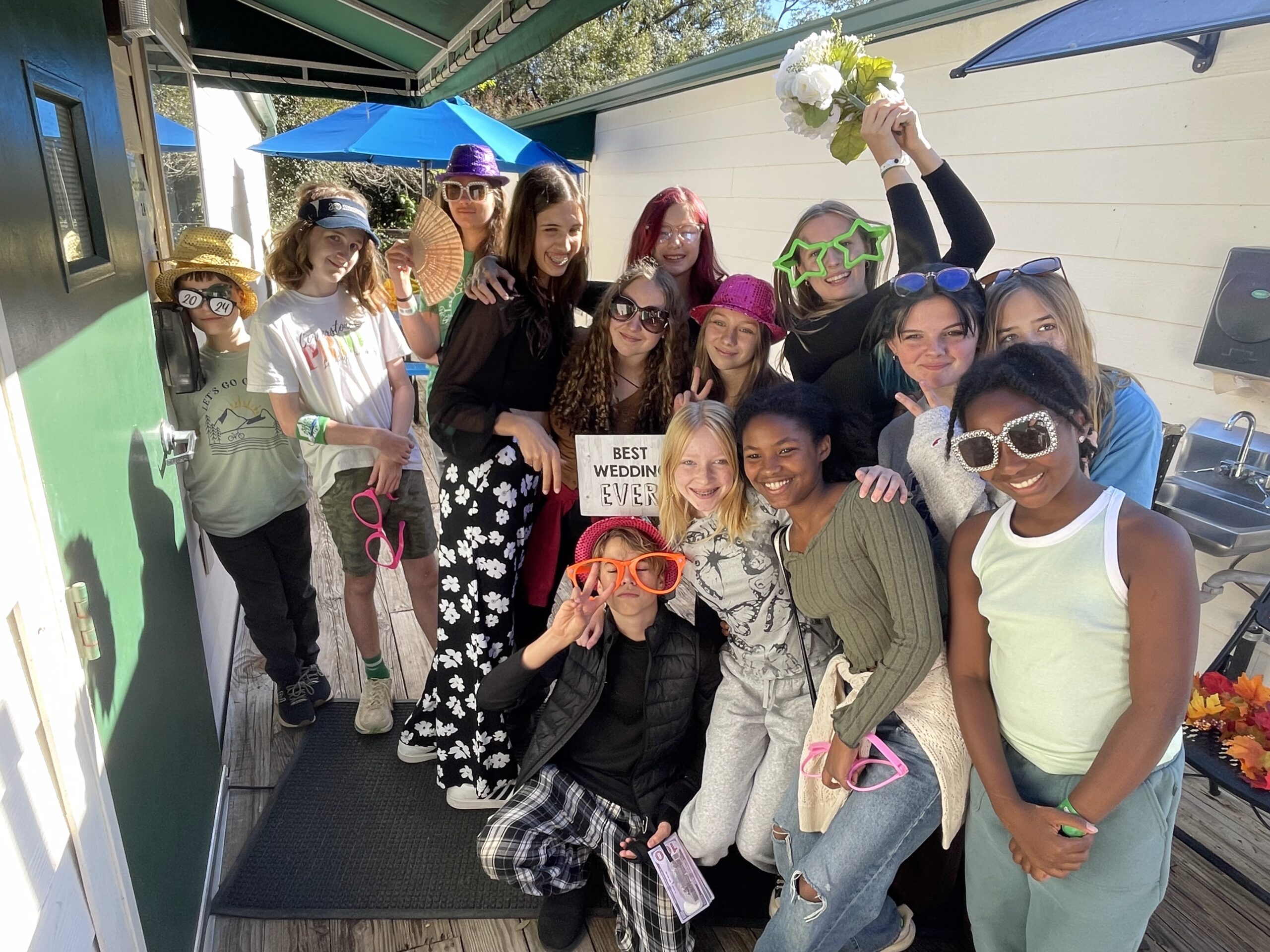 Kids having fun, group photo- Corner Stone Learning Community